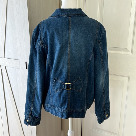 Dollhouse Removable Fur Denim Jacket Sz 2X - Picture 10 of 16